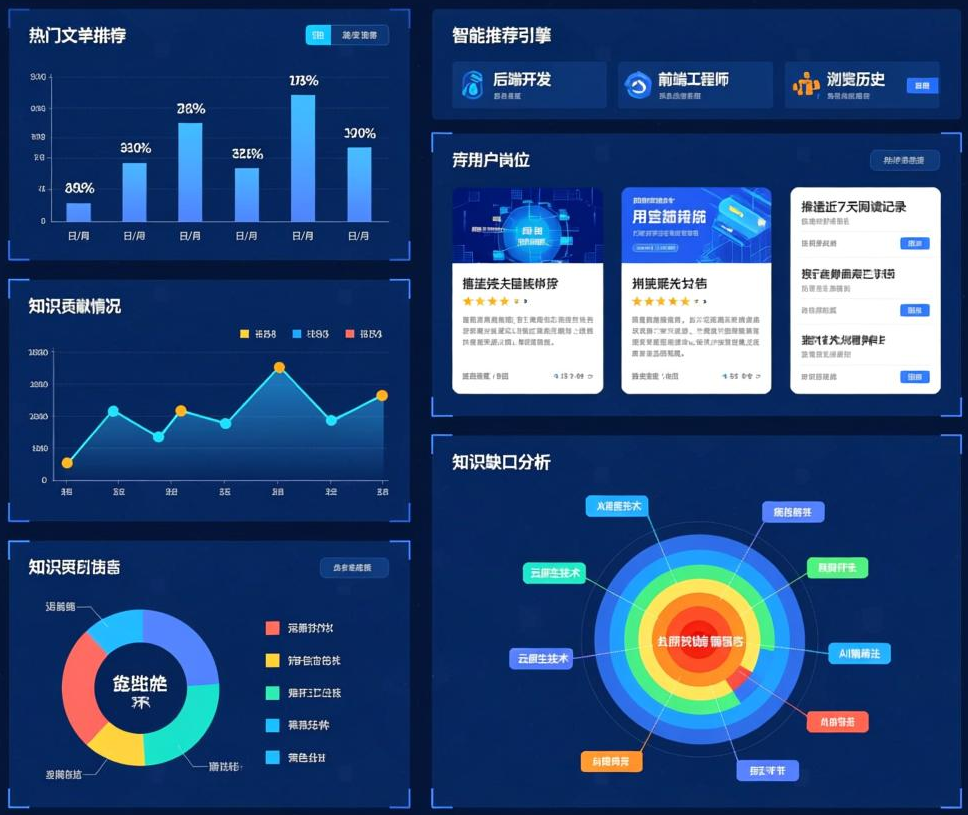 知识库数据分析仪表盘截图